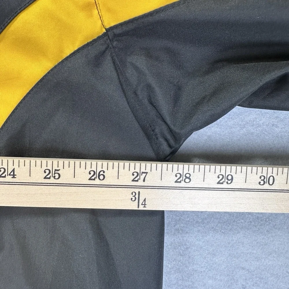 Starter Iowa Hawkeyes Men's XL Full Zip‎ Windbreaker Jacket Adult Y2K Black Gold